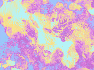 Holographic textures abstract background for design. Colorful texture in pink blue yellow turquoise color. Texture for design cover, booklet, banner. paint smears stains, scratches, noise interference