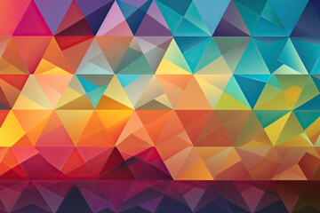 Abstract Triangle Geometry Patterns for Wallpaper and Backgrounds: Creative Graphic Decoration for Illustrations, Cubist Cube Designs, and Geometric Art: Generative AI