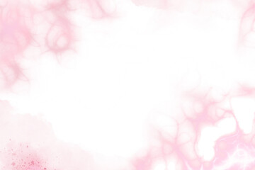 Pink abstract watercolor background with space.