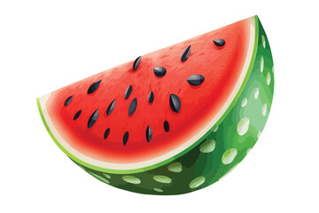 slice watermelon isolated on white background
