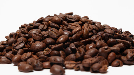 coffee beans isolated on white