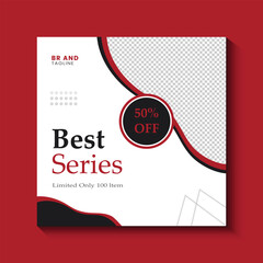 Jewellery collection social media post design template