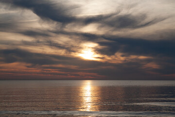 Obraz premium sunset over the sea