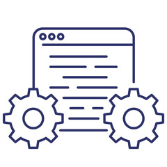 web, website optimization, seo line icon