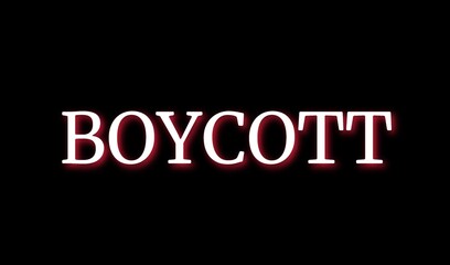 Fototapeta na wymiar Boycott
