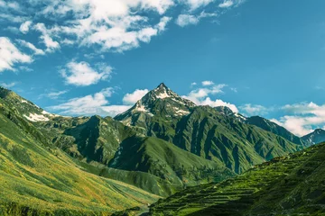 Foto op Canvas Beautiful green mountain in summer © Junaid