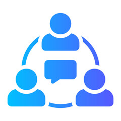 communications gradient icon