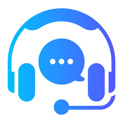 headphone gradient icon