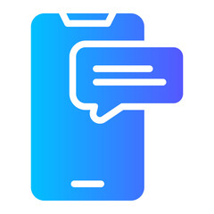 instant message gradient icon