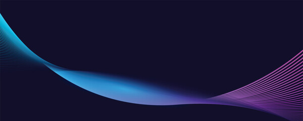 abstract line wave element for design