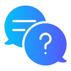 question mark gradient icon