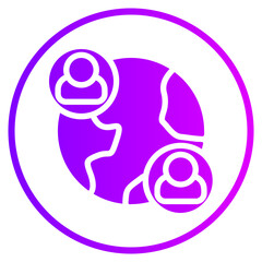 network gradient icon