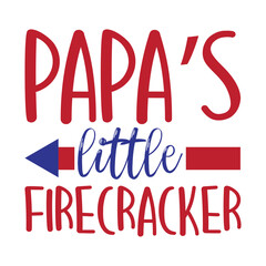 Papa's Little Firecracker svg