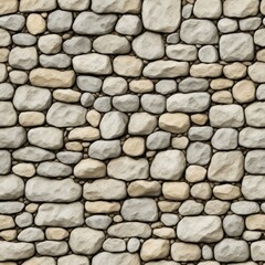 Seamless texture of stone wall. Created by a stable diffusion neural network.
