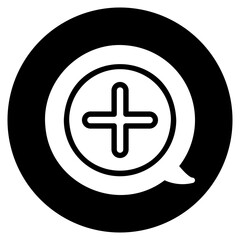 conversation glyph icon