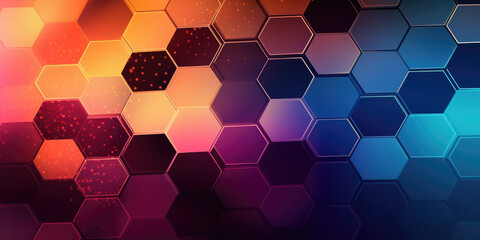 Hexagonal abstract background