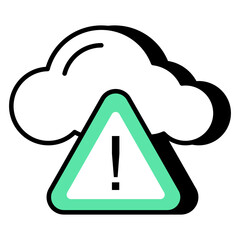 Vector design of weather alert, flat icon