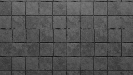 Old dark stone floor and wall seamless texture background, pavement.