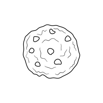 recommend clip art: chocolate chips cookie or biscuit with doodle art