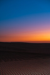 Sunset at desert