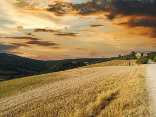 Fototapeta premium paesaggio collinare, colline italiane