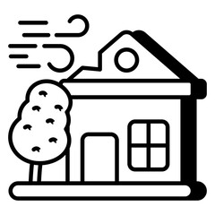 Rainfall icon in perfect design