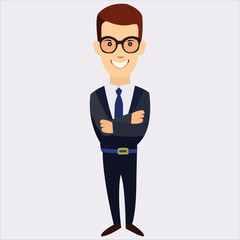 A beautiful business man avatar art work.