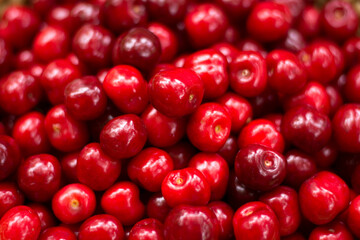 cherry texture at close up