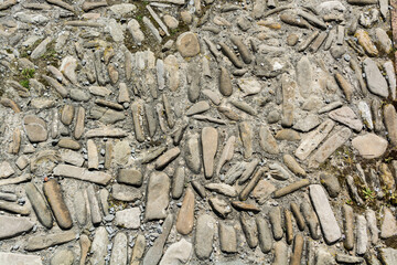 pavimento con ciottoli