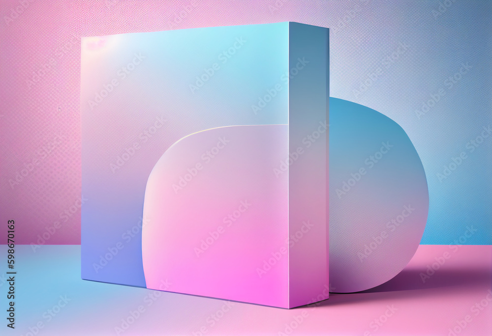 Aufkleber Beautiful abstract colorful background background violet and blue colors. Generative AI technology.
