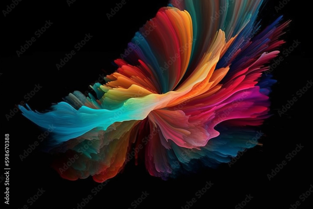 Poster abstract fractal background