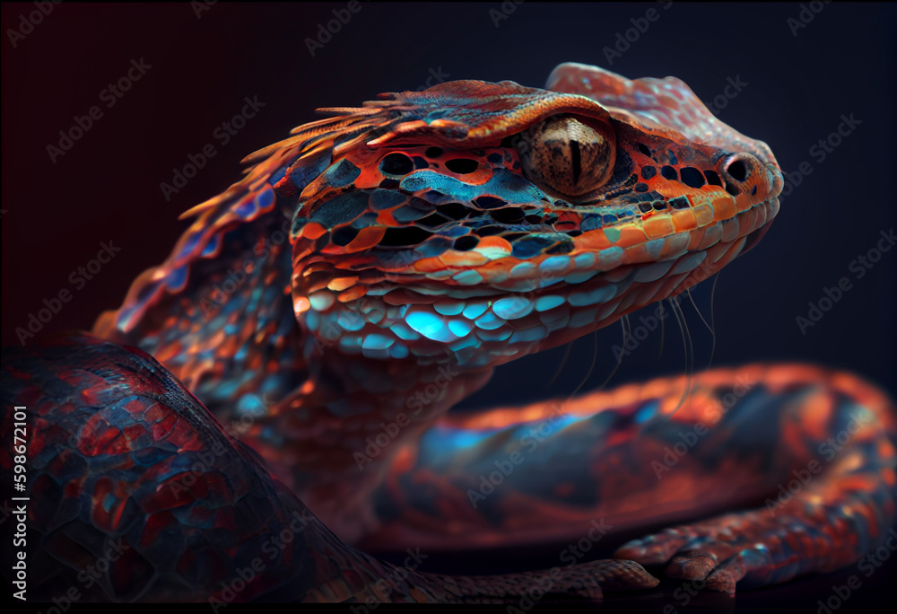 Poster red eared slider. generative ai technology.