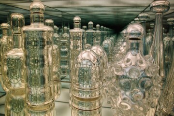A collection of Vintage glass designs, Boston, MA, USA. 