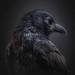Crows and eagles birds of the wild - Created with Generative AI Technology