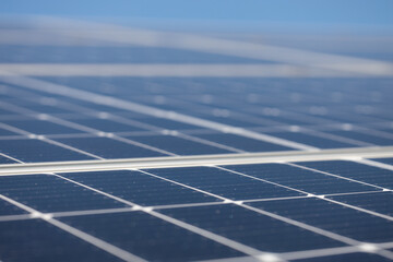 Alternative energy source - close up on solar cells.