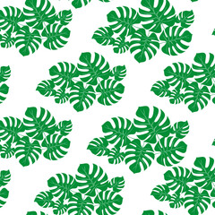  pattern with monstera leaves