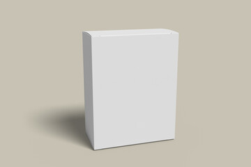 Rectangular Packaging Box Blank Mockup