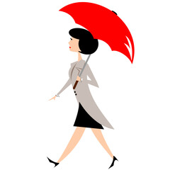 Person with umbrella