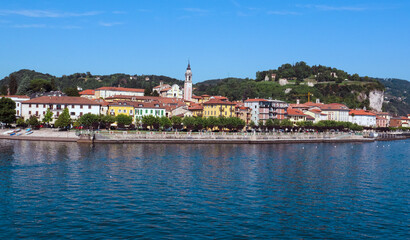 Arona by the lake Maggiore.Piedmont,Italy