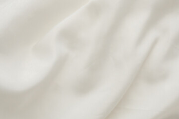 Abstract white fabric texture with soft wave background