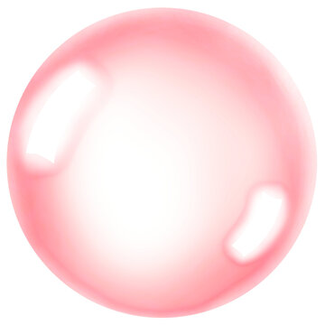 Transparent Red Bubble