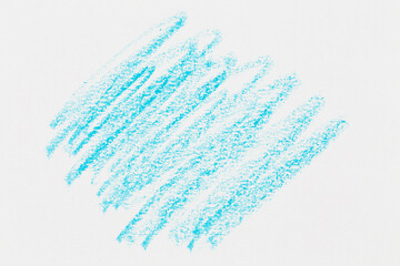 Fototapeta premium Wax crayon hand drawing blue background