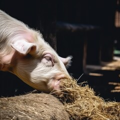 pig, animal, farm, piglet, pork, piggy, pink, mammal, agriculture, livestock, snout, domestic, small, animals, pigs, swine, dirty, young, sow, meat, grass, isolated, baby, nature, white