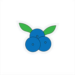 Cherry Fruits Sticker Cartoon