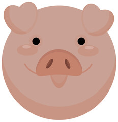 fanny pink pig sticker