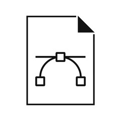 VECTOR File Vector Icon, Flat Design Style