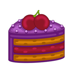 Grape Cakes in vector illustration