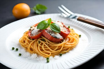 spaghetti with tomato sauce  created by ai
