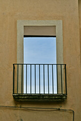 The sky seen from a window of a house in Guardia Sanframondi, an ancient town in the province of Benevento, Italy.