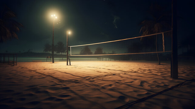 Beach volleyball. generative ai